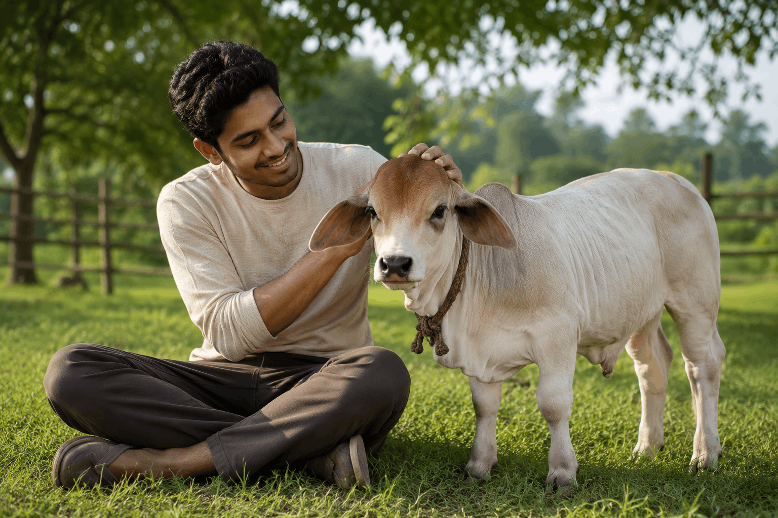 Peaceful Cow