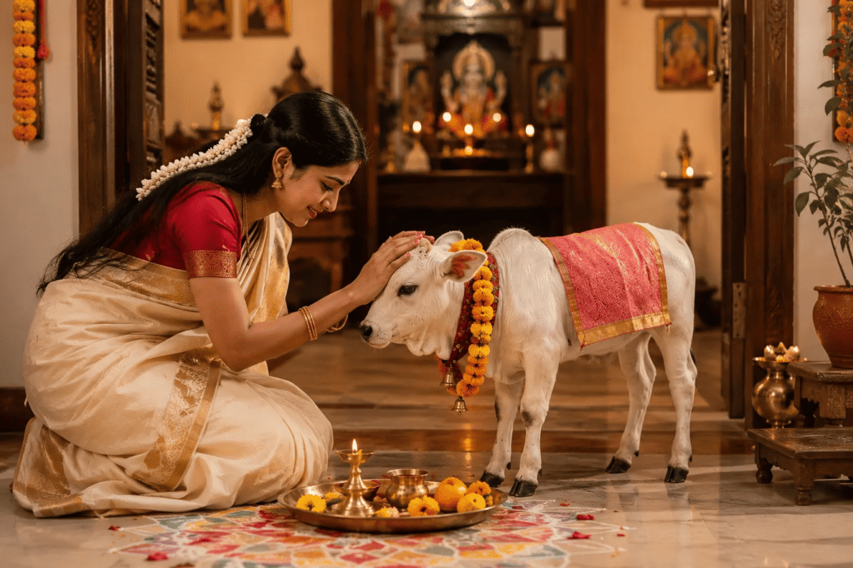 Cow Pooja
