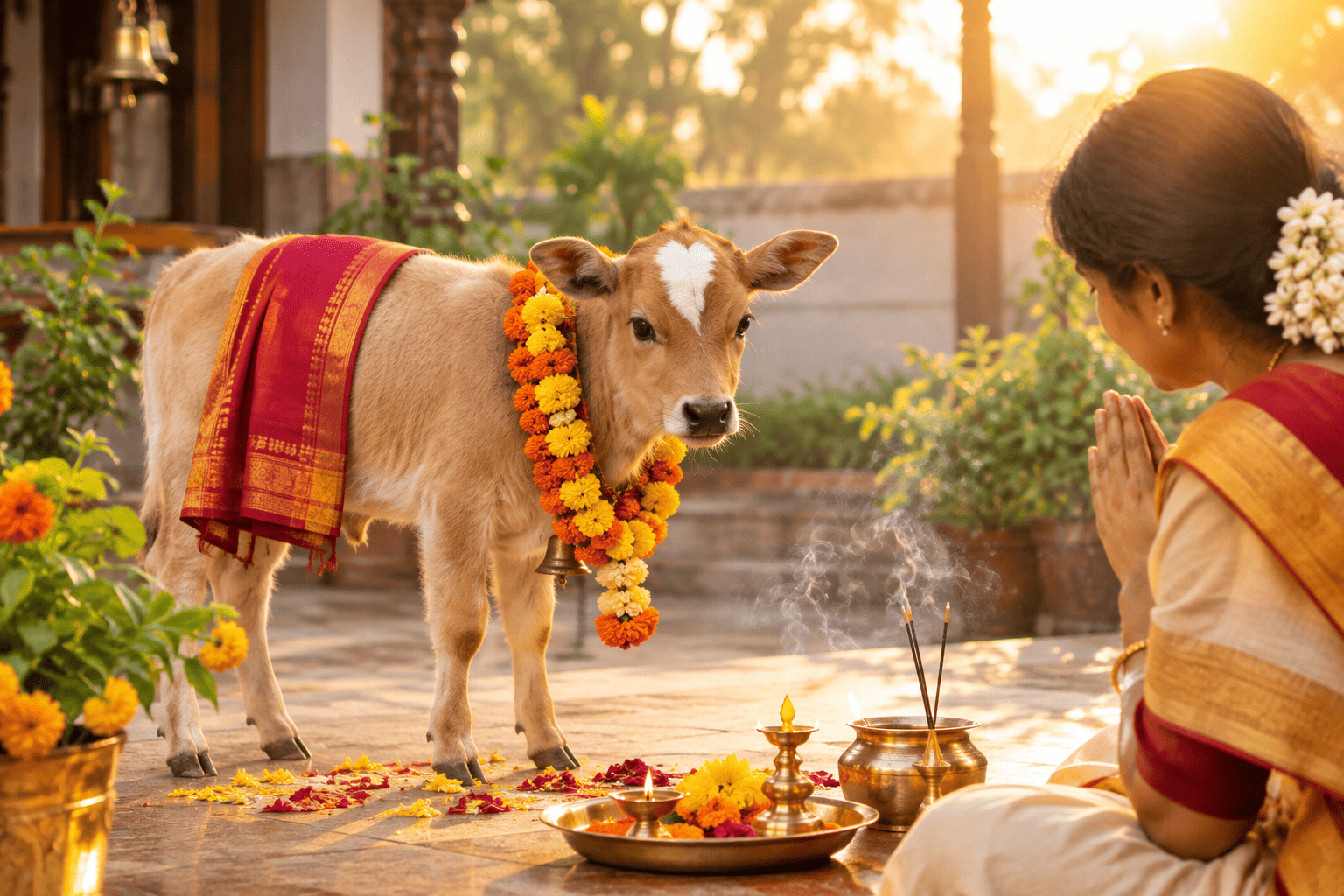 Cow Pooja